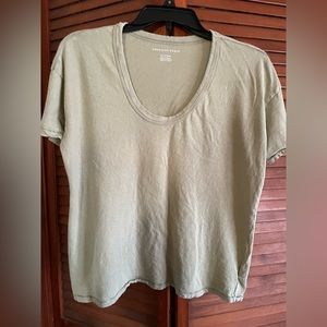 American Eagle Raglan V-Neck Tee, sz XS